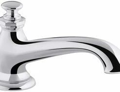 Outlet 😍 KOHLER Artifacts® 15 gpm Deckmount Bath Spout with Flare Design in Polished Chrome (Less Handle) 😀