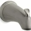 Best Sale 👏 KOHLER Forte® Diverter Bath Spout with Sculpted Lever Handles and Slip-Fit Connection In Brushed Nickel 🛒