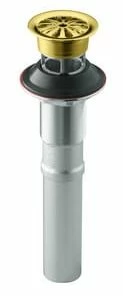 Hot Sale 🛒 KOHLER 3-13/16 in. Bathroom Sink Drain in Vibrant Polished Brass ✨