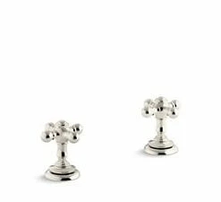 Best Pirce ❤️ KOHLER Artifacts® Bathroom Sink Cross Handle in Vibrant Polished Nickel 🎁