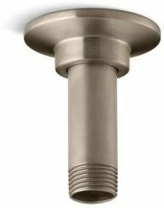 New 😍 KOHLER MasterShower® 3 in. Straight Ceiling Mount Shower Arm and Flange in Vibrant Brushed Bronze 😍