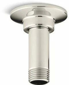 Best Sale 😉 KOHLER MasterShower® 1-1/2 x 2-1/4 in. NPT Ceiling Mount Shower Arm and Flange in Vibrant Polished Nickel 🔥