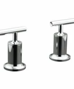 Budget ⌛ KOHLER Purist® 2-Handle Deck Mount Bath Valve Trim Brushed Nickel ✨