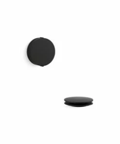 Buy 💯 KOHLER Pureflo™ Cable Bath Drain Trim with Contemporary Rotary Turn Handle in Matte Black 😀
