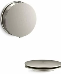 New ✔️ KOHLER PureFlo™ 3-1/8 in. Metal Drain and Overflow Trim Kit in Vibrant® Brushed Nickel ⭐