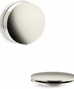 Flash Sale ✨ KOHLER PureFlo™ Cable Bath Drain Trim with Contemporary Rotary Turn Handle in Vibrant Polished Nickel 🛒
