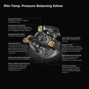 Top 10 ✔️ KOHLER Rite-Temp® 1/2 in. F1807 x NPT and Sweat Pressure Balancing Valve 🧨 - Image 2