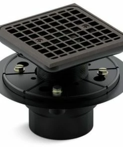 Brand new 🔔 KOHLER ClearFlo™ 3 in. Threaded Plastic Oil Rubbed Bronze Shower Drain 👍