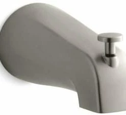 Cheap 🔔 KOHLER Coralais® 4-7/8 in. Diverter Bath Spout with NPT Connection Brushed Nickel 🔔