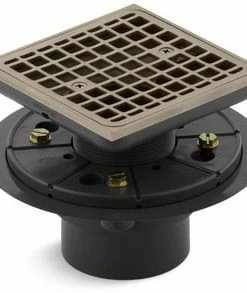 Hot Sale 🛒 KOHLER ClearFlo™ 3 in. Threaded Plastic Vibrant® Brushed Bronze Shower Drain 😀