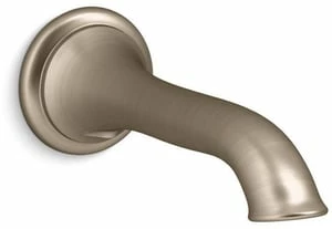 Wholesale 👍 KOHLER Artifacts® Metal Wall Mount Non-Diverter Bath Spout in Vibrant Brushed Bronze 🎉