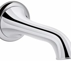 Outlet ⌛ KOHLER Artifacts® Wall-Mount Bath Spout with Flare Design Polished Chrome 😍