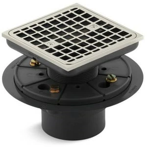 Cheap 🎉 KOHLER ClearFlo™ 3 in. Threaded Plastic Vibrant® Polished Nickel Shower Drain 🌟