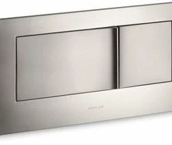 Buy 🌟 KOHLER Veil™ 12-15/16 in. Stainless Steel Flush Actuator Plate in Vibrant® Brushed Nickel 😉