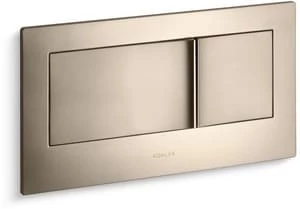 Cheapest 💯 KOHLER Veil™ 12-15/16 in. Stainless Steel Flush Actuator Plate in Vibrant® Brushed Bronze 🔥