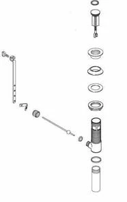 Coupon ✔️ KOHLER Drain with Plastic Stopper Vibrant Brushed Nickel 🤩